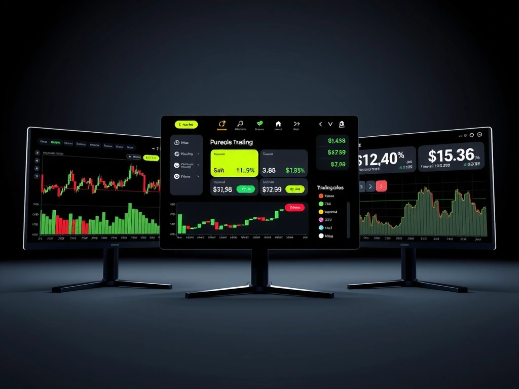 Simulador de trading en acción con gráficos de velas japonesas